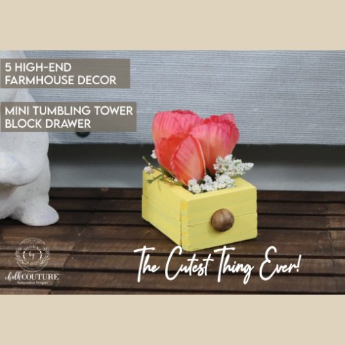 How to Make Mini Wood Drawers for a Tier Tray - Rustic Chic by Designs By Gaddis