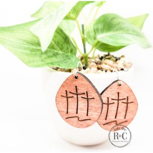 Rustic Chic by Designs By Gaddis3 Crosses Dangle Earrings
