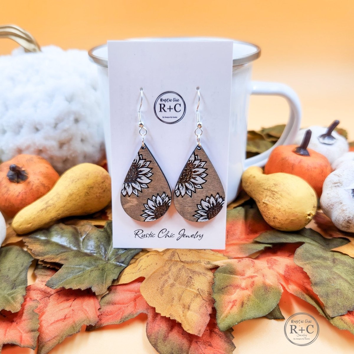 Rustic Chic by Designs By GaddisSunflower Drop Earrings