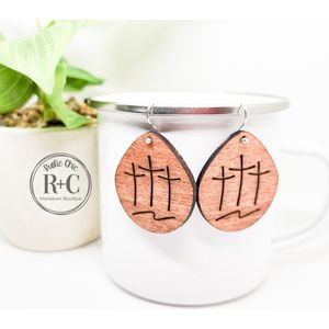 Rustic Chic by Designs By Gaddis3 Crosses Dangle Earrings