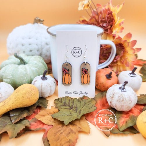 Rustic Chic by Designs By GaddisPumpkin 3D Bar Dangles