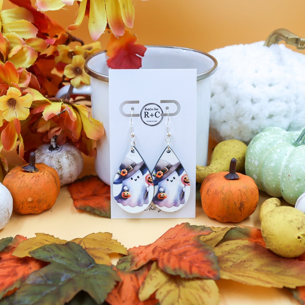 Rustic Chic by Designs By GaddisFriendly Ghost Teardrop Earrings