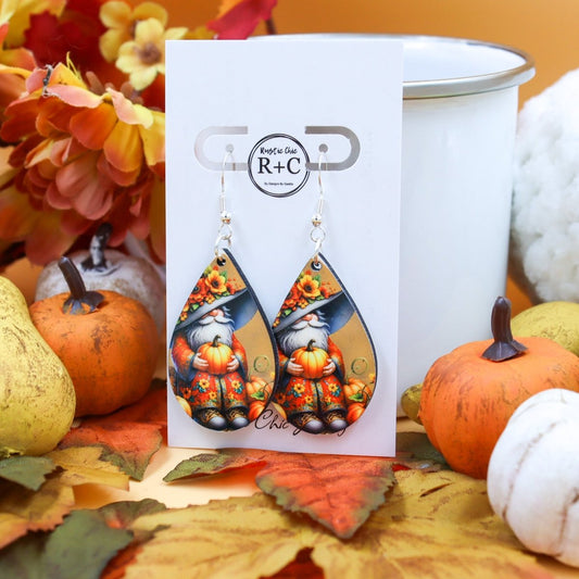 Rustic Chic by Designs By GaddisFall Gnome Earrings