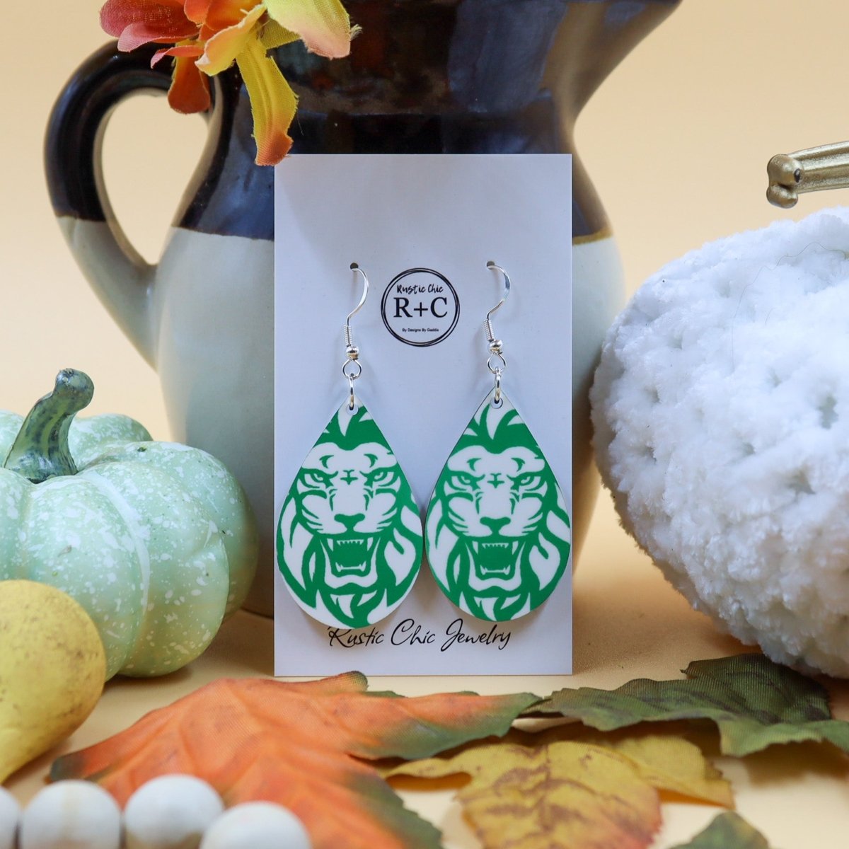 Rustic Chic by Designs By GaddisFranklin County Lions Drop Earrings