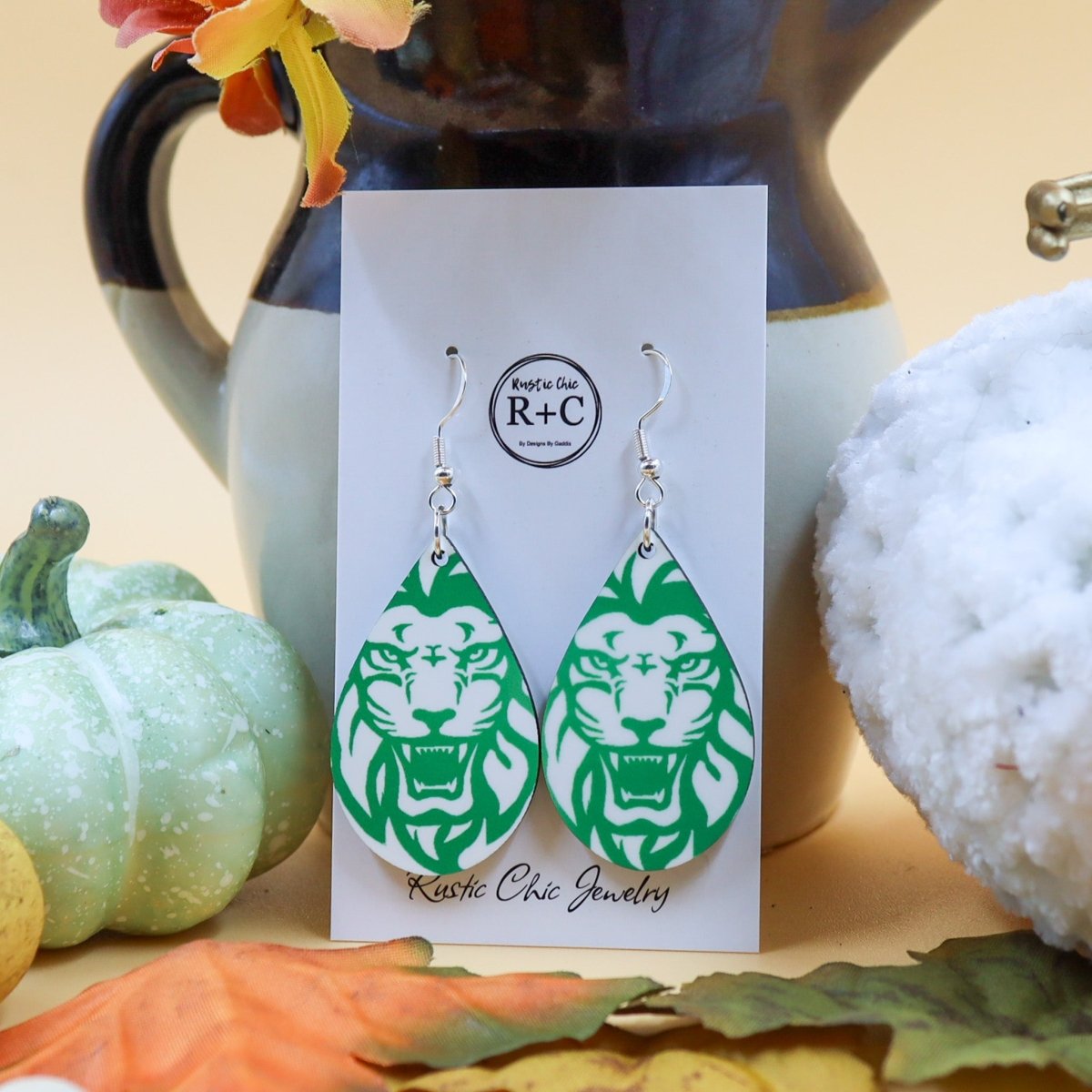 Rustic Chic by Designs By GaddisFranklin County Lions Drop Earrings