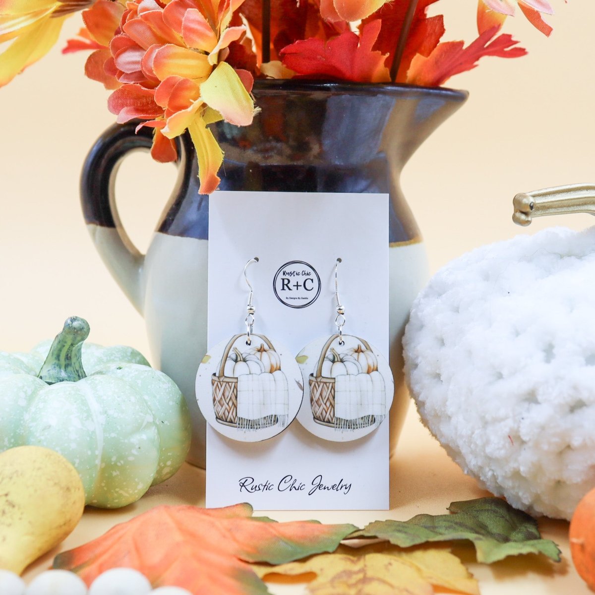 Rustic Chic by Designs By GaddisFall Round Drop Earrings