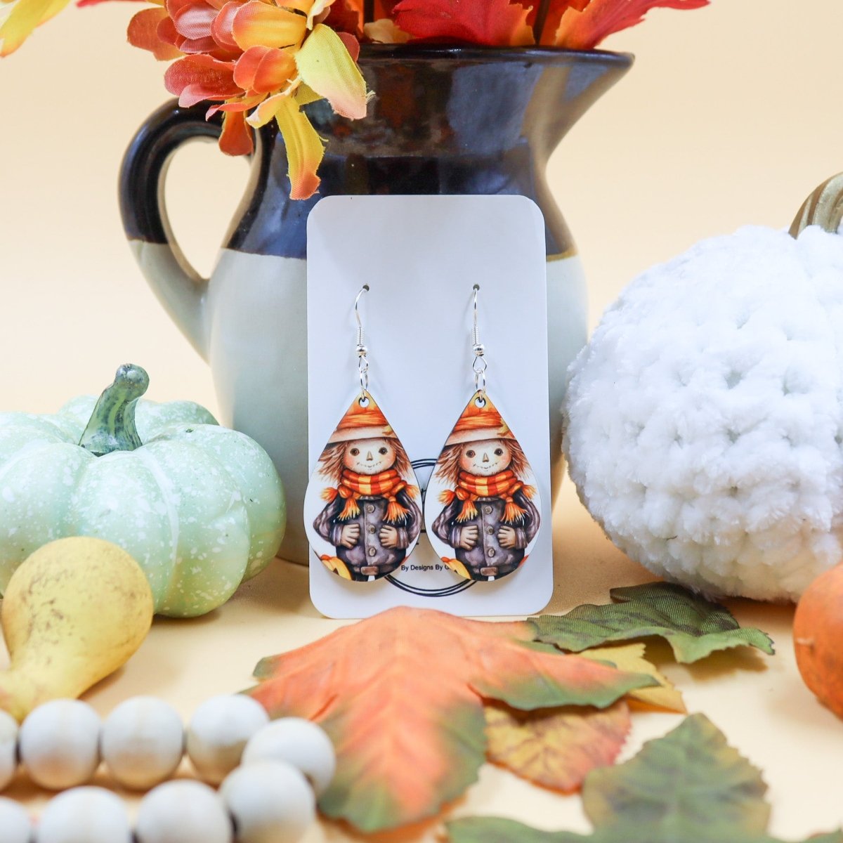 Rustic Chic by Designs By GaddisFall Scarecrow Teardrop Earrings