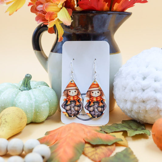 Rustic Chic by Designs By GaddisFall Scarecrow Teardrop Earrings