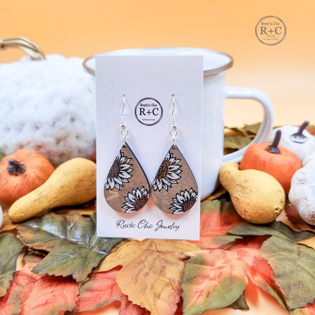 Rustic Chic by Designs By GaddisSunflower Drop Earrings