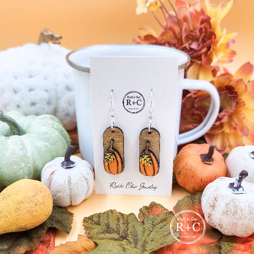 Rustic Chic by Designs By GaddisPumpkin 3D Bar Dangles