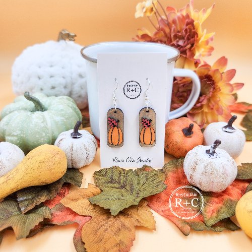 Rustic Chic by Designs By GaddisPumpkin 3D Bar Dangles