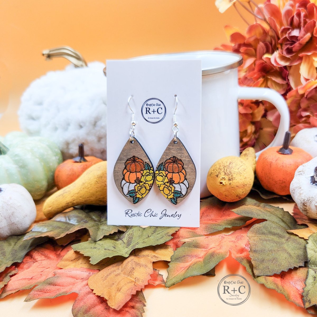 Rustic Chic by Designs By GaddisPumpkin Teardrop Earrings