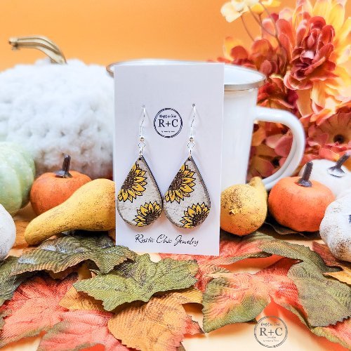 Rustic Chic by Designs By GaddisSunflower Drop Earrings