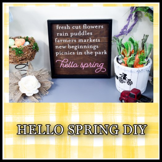 Happy Spring Farmhouse Wood Sign Tutorial | DIY - Rustic Chic by Designs By Gaddis