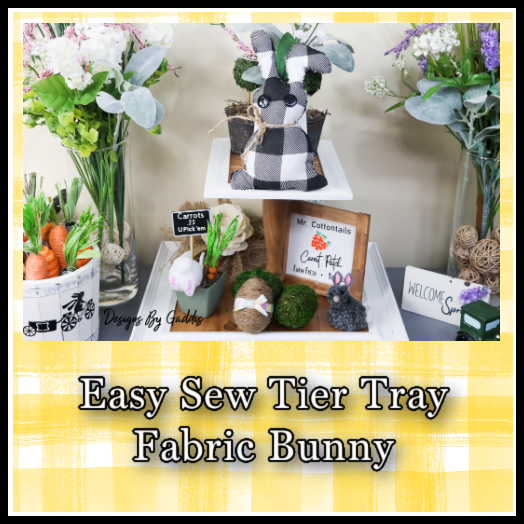 Easy Sew Tier Tray Fabric Bunny