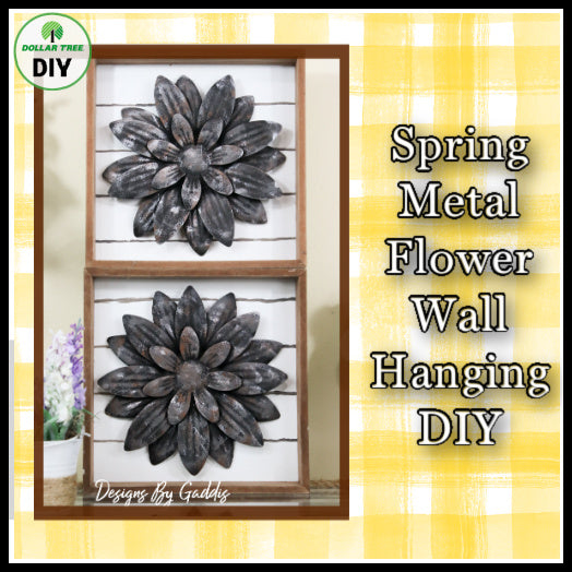 Spring Metal Flower Wall Hanging