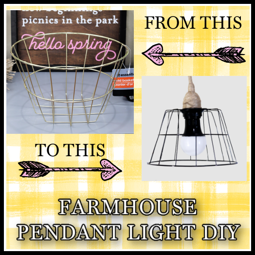 Farmhouse Pendant Light DIY