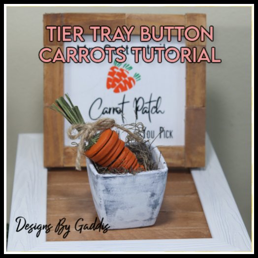 How to Make Carrots Using Buttons - Rustic Chic by Designs By Gaddis