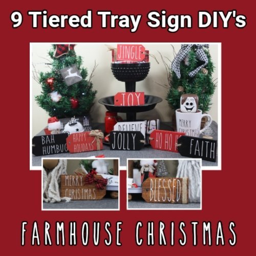 9 Tiered Tray Sign DIY's - Rustic Chic by Designs By Gaddis