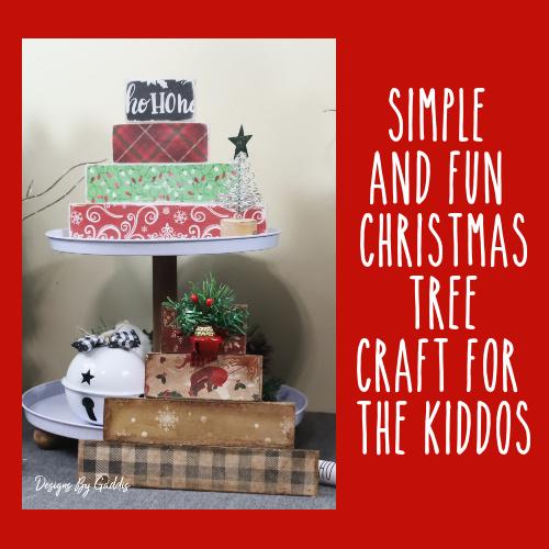 Christmas Tree Craft for Kids | Simple Home Decor | Kid Friendly - Rustic Chic by Designs By Gaddis