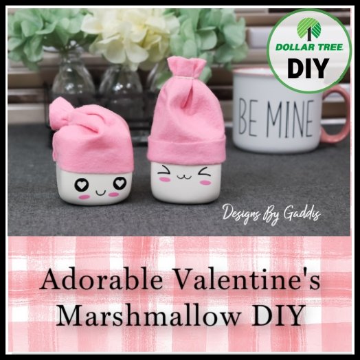 The Cutest DIY Valentine's Tiered Tray Marshmallows EVER! | Designs By Gaddis
