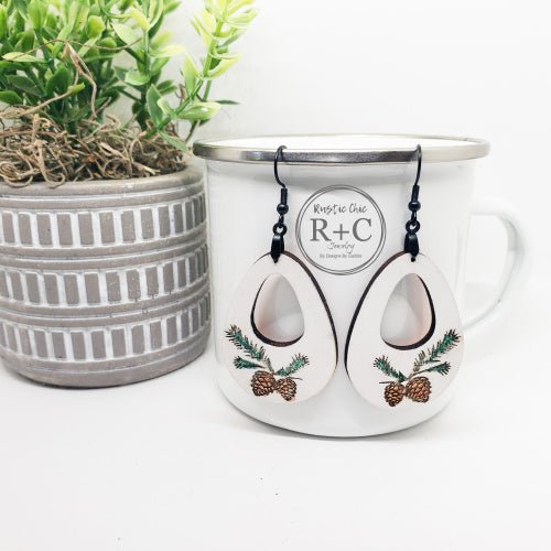 Rustic Chic by Designs By GaddisPine Cone Hoops