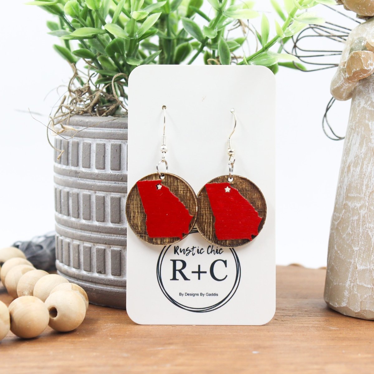 Rustic Chic by Designs By GaddisGeorgia Round Dangle Earrings