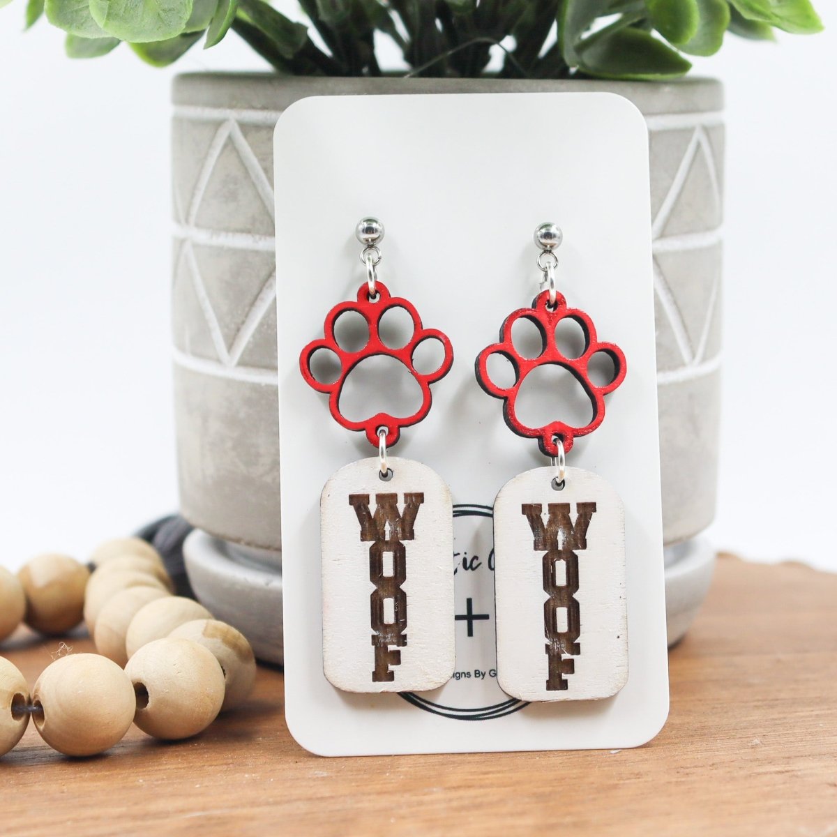 Rustic Chic by Designs By GaddisGeorgia Woof Drop Earrings