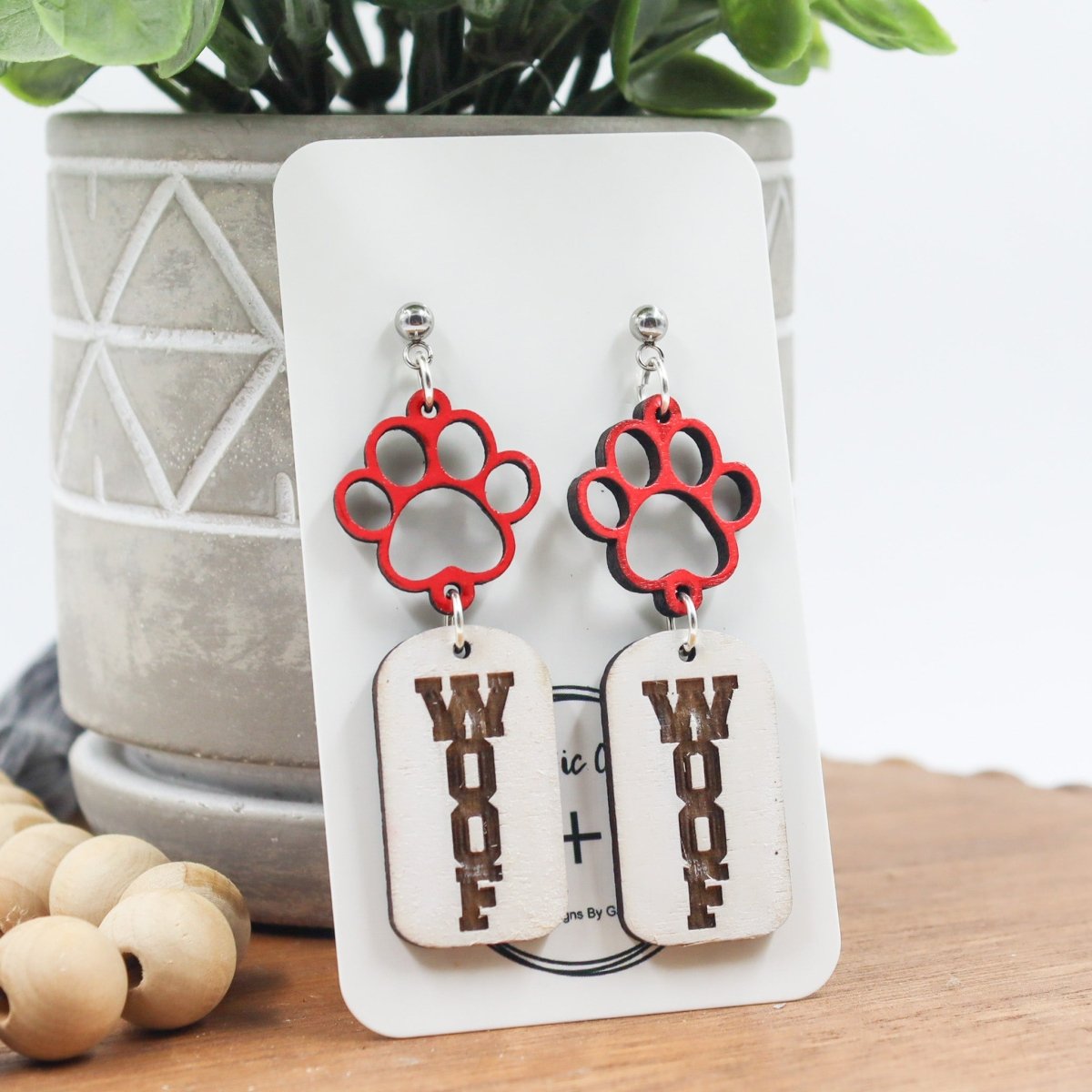 Rustic Chic by Designs By GaddisGeorgia Woof Drop Earrings