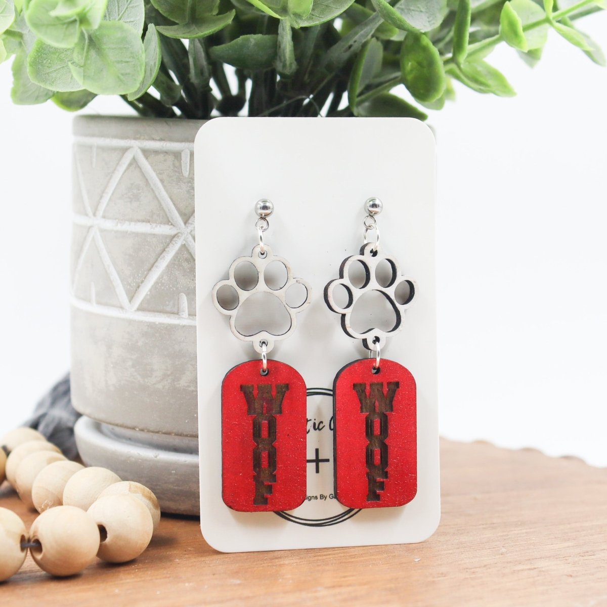 Rustic Chic by Designs By GaddisGeorgia Woof Drop Earrings