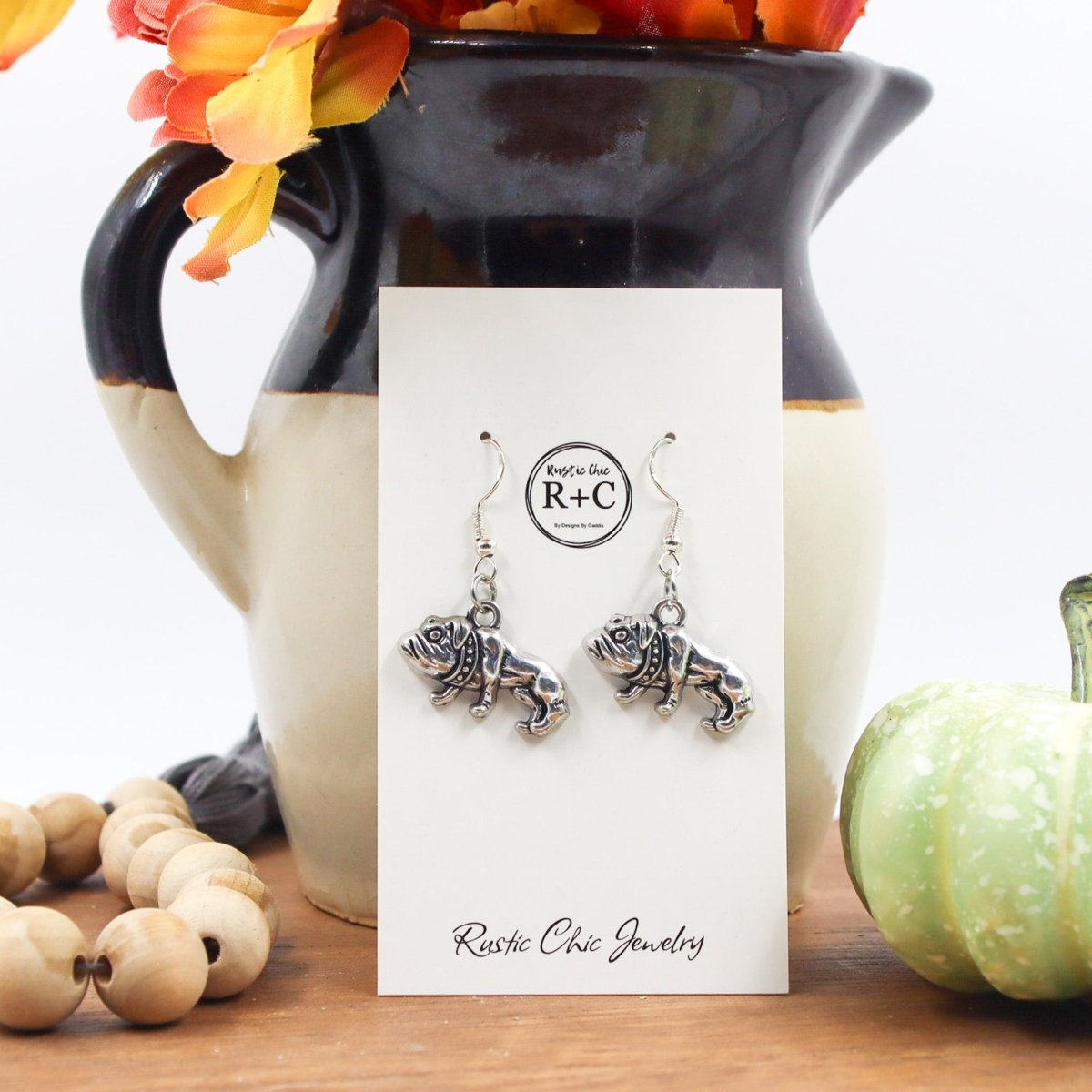 Rustic Chic by Designs By GaddisBulldog Drop Earrings