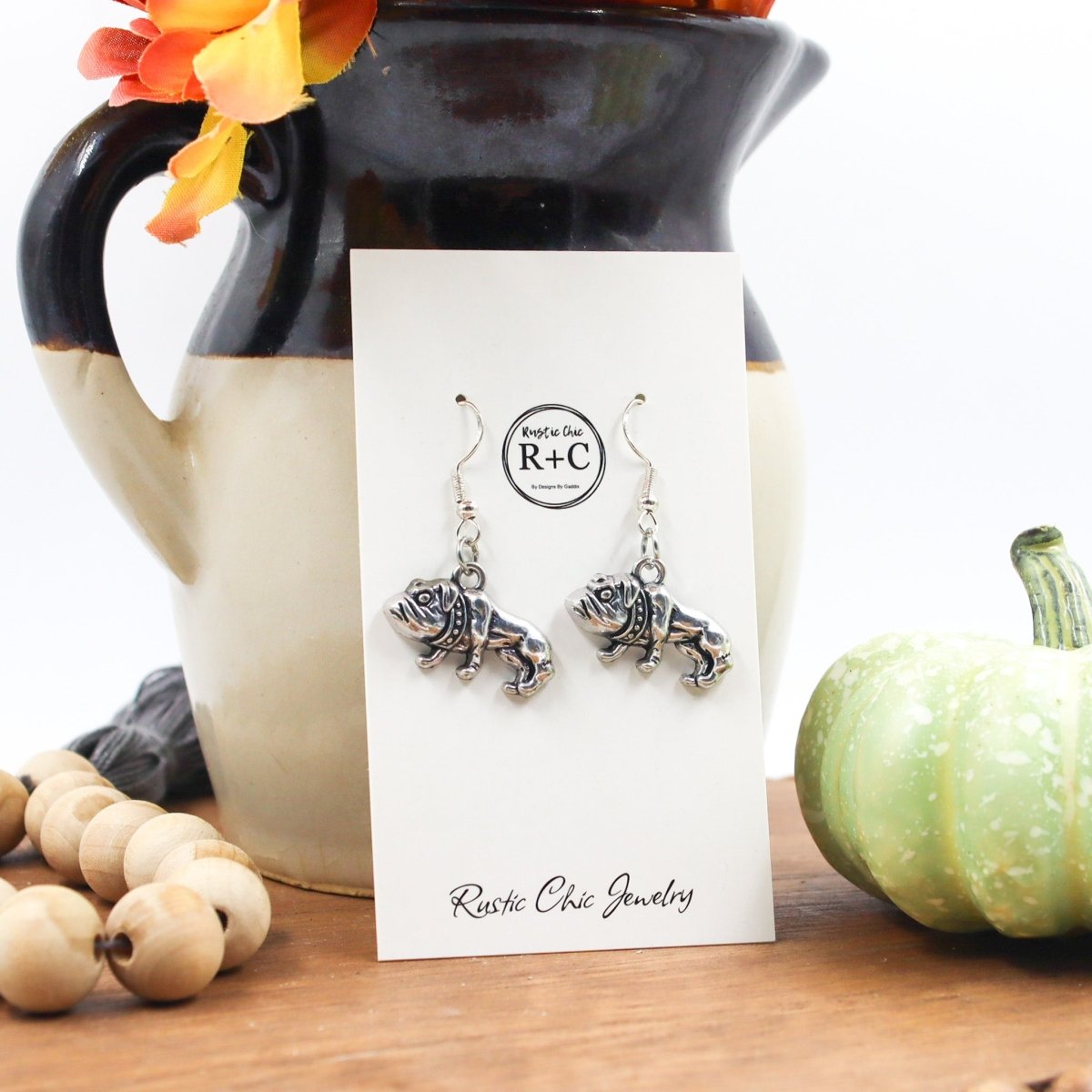 Rustic Chic by Designs By GaddisBulldog Drop Earrings