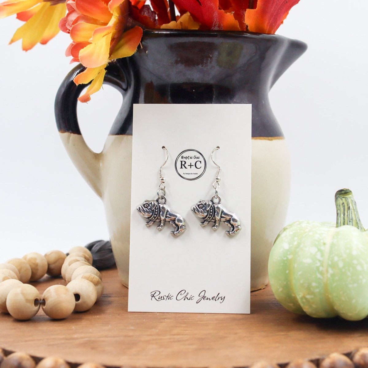 Rustic Chic by Designs By GaddisBulldog Drop Earrings