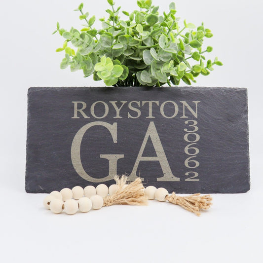 Rustic Chic by Designs By GaddisHometown Slate Cheese Board