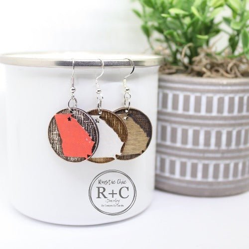 Rustic Chic by Designs By GaddisGeorgia Round Dangle Earrings