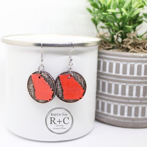 Rustic Chic by Designs By GaddisGeorgia Round Dangle Earrings