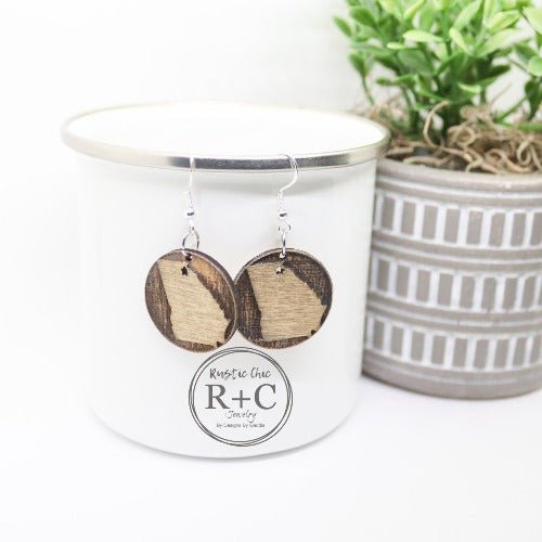 Rustic Chic by Designs By GaddisGeorgia Round Dangle Earrings