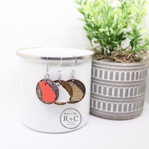 Rustic Chic by Designs By GaddisGeorgia Round Dangle Earrings